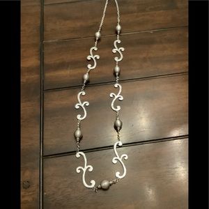 Brighton long swirl necklace